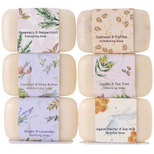 Natural Organic Moisturizing Body Wash Acne Bar Soap Set (6 pieces)